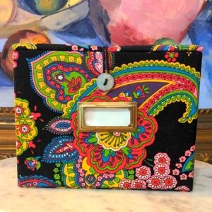 Vera Bradley Recipe / Storage Box - "A Symphany In Hue" Pattern